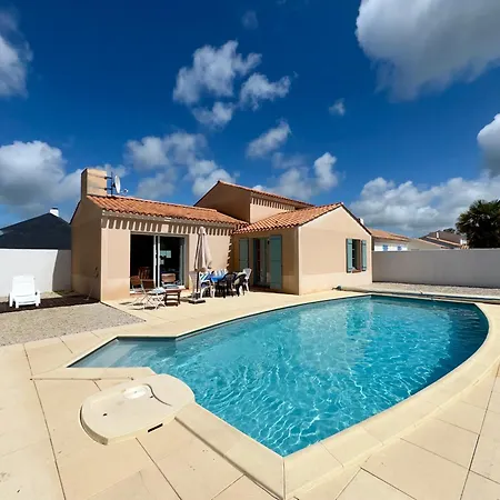 Casa de Férias Maison Calme A Avec Piscine Privee, Pour 6 Personnes - Fr-1-323-575 Saint-Jean-de-Monts
